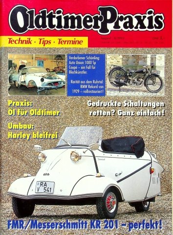 Deckblatt Oldtimer Praxis (08/1993)